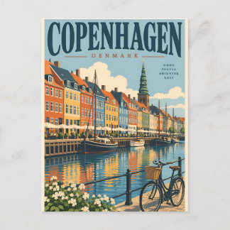 Vintage Copenhagen Denmark Postcard