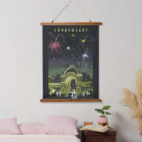 Vintage Copenhagen Illustration Travel Poster
