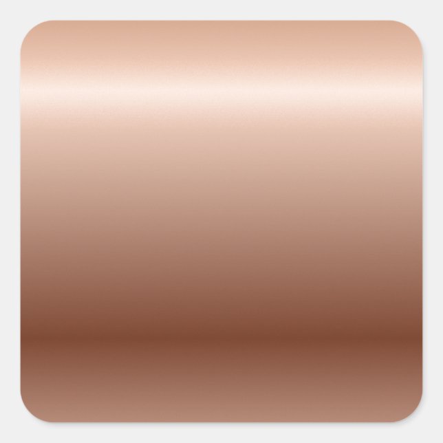 Vintage Copper #14 Square Sticker (Front)