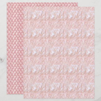 Vintage Coquette Floral Lace Scrapbook Paper