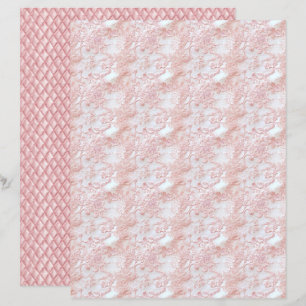 Vintage Coquette Floral Lace Scrapbook Paper