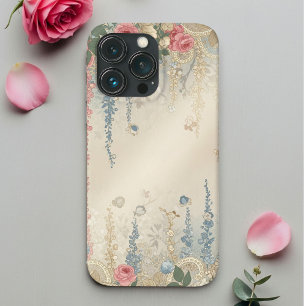 Vintage Coquette iPhone Case   Delicate Floral 