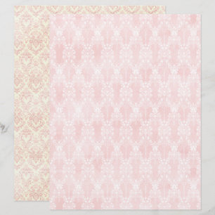 Vintage Coquette Pink Scrapbook Paper