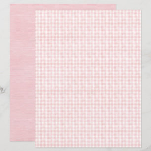 Vintage Coquette Plaid Scrapbook Paper