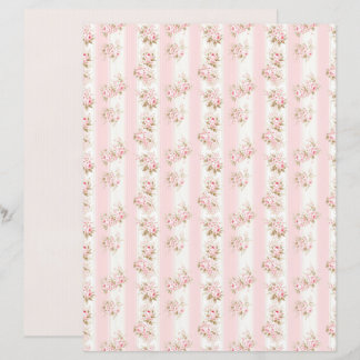 Vintage Coquette Rose Floral Scrapbook Paper