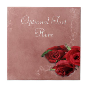 Vintage Coral Rose Tile