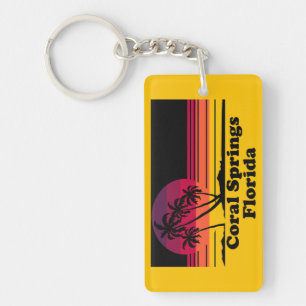 Vintage Coral Springs Florida Key Ring
