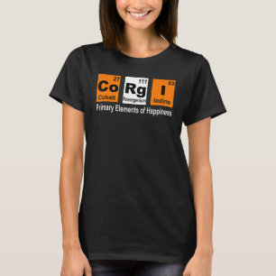 Vintage Corgi Dog Science Teacher Periodic Table T-Shirt