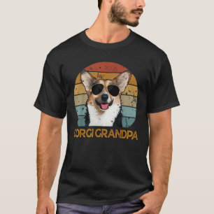 Vintage Corgi Grandpa Funny Cute Dog Pet Owner Fat T-Shirt