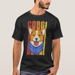 Vintage Corgi Graphic Tee Cute Retro 70s 80s 90s D