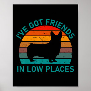 Vintage Corgi Retro Funny Dog Saying For Fathers M Poster