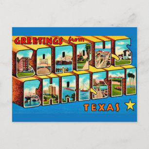 Vintage Corpus Christy TX Postcard