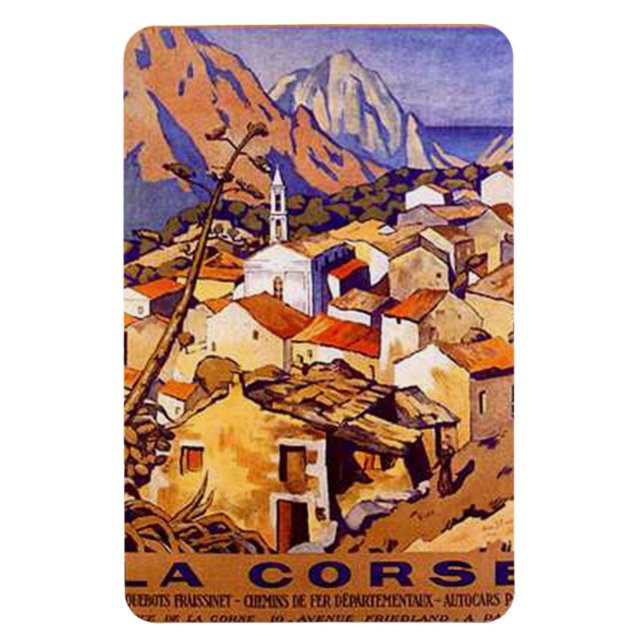 Vintage Corsica, France - Magnet (Vertical)