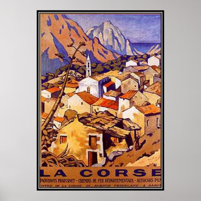 Vintage Corsica, France - Poster (Front)