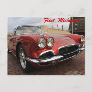 Vintage Corvette Postcard
