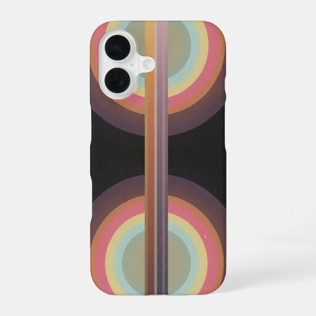 Vintage Cosmic Beam iPhone 16 Case (Back)