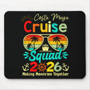 Vintage Costa-maya Cruise Squad 2026 Cruising Ship Mouse Pad