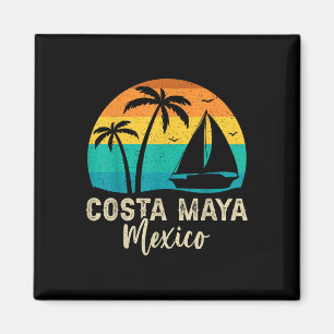 Vintage Costa Maya Mexico Sunset Matching Family V Magnet
