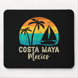 Vintage Costa Maya Mexico Sunset Matching Family V Mouse Pad