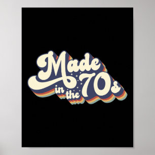 Vintage Costume Born In 1970 Made In The 70s Hallo Poster