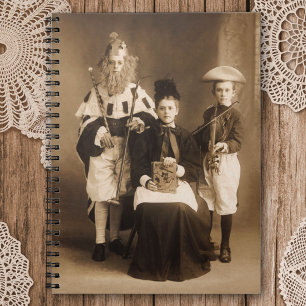 Vintage Costume Party Spiral Photo Notebook