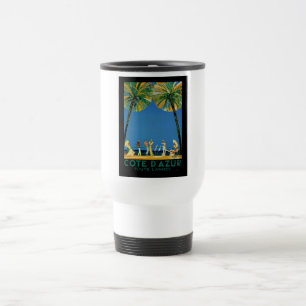 Vintage Cote D'Azur French Travel Mug