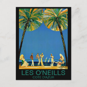 Vintage Cote D'Azur French Travel Postcard