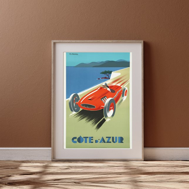 Vintage Côte d'Azur Racing Poster (Creator Uploaded)