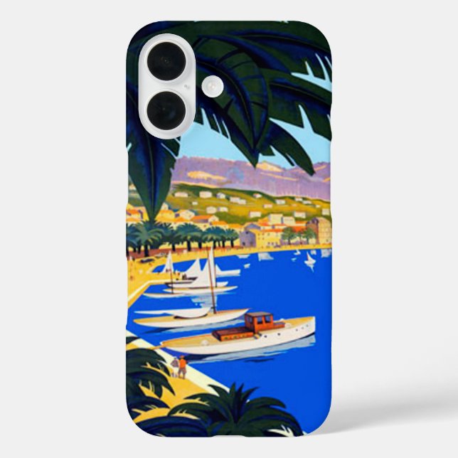 Vintage Cote D'Azur Travel Case-Mate iPhone Case (Back)