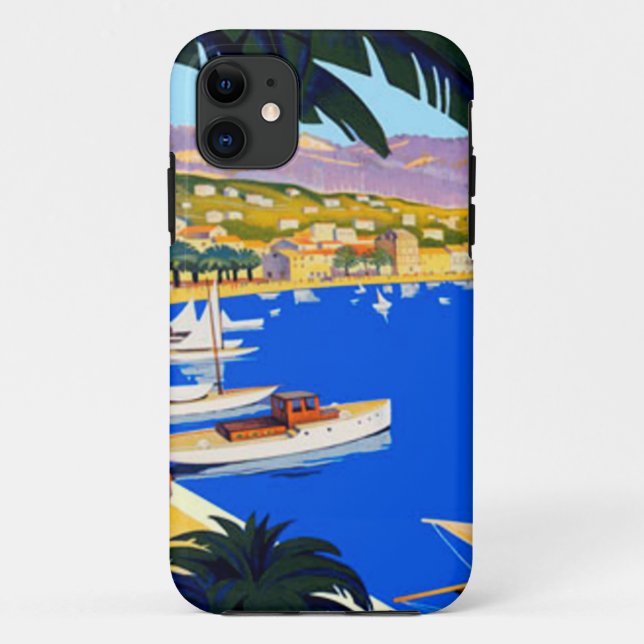Vintage Cote D'Azur Travel Case-Mate iPhone Case (Back)