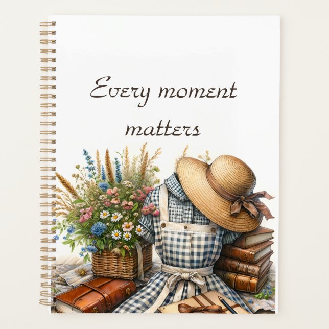 Vintage Cottage core picnic Planner (Front)