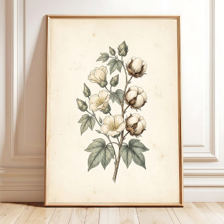 Vintage Cottage Garden Canvas Art Print