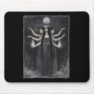 Vintage Cottagecore Aesthetic Witches Werewolves M Mouse Pad