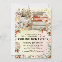 Vintage Cottagecore Book Lover 60th Birthday
