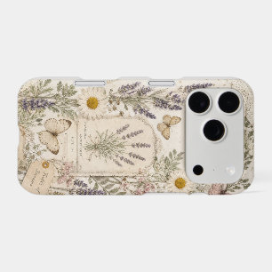 Vintage Cottagecore Botanical Butterfly Phone Case