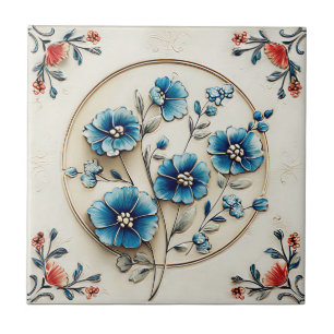 Vintage Cottagecore Farmhouse Decorative Unique Ceramic Tile