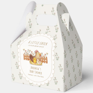 Vintage Cottagecore Floral Chicken Baby Shower Favour Box