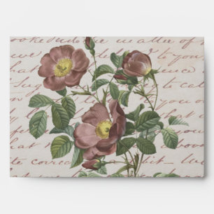 Vintage Cottagecore Flower Bouquet Envelope
