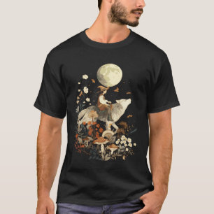Vintage Cottagecore Full Moon Phase Witchy Women's T-Shirt