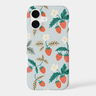 Vintage Cottagecore Strawberry Pattern
