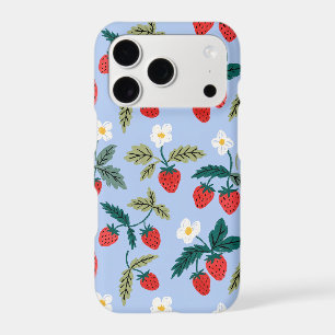 Vintage Cottagecore Strawberry Pattern