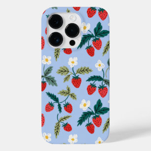 Vintage Cottagecore Strawberry Pattern Case-Mate iPhone 14 Pro Case
