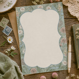 Vintage Cottagecore Wildflower  Stationery