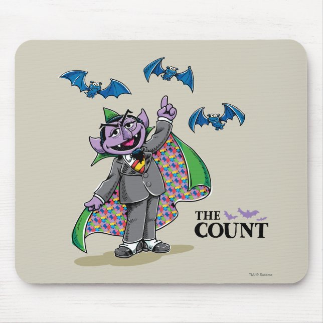Vintage Count von Count Mouse Pad (Front)