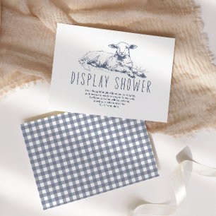 Vintage Country Charm Display Baby Shower Enclosure Card
