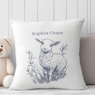 Vintage Country Charm New Baby Shower Nursery Gift Cushion