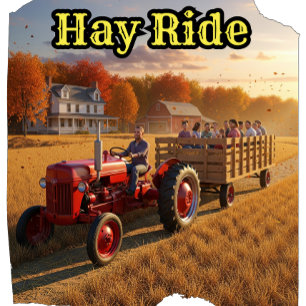 Vintage Country Fall Hay Rides Hoodie