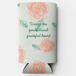 Vintage Country Floral Slim Can Cooler |