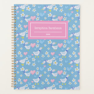 Vintage Country Geese Pattern Personalised Planner