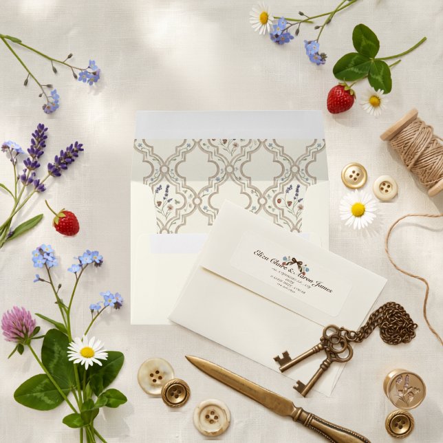 Vintage Country Meadow Wildflowers Pattern Envelope (Vintage Country Meadow Wildflowers Pattern Envelope)